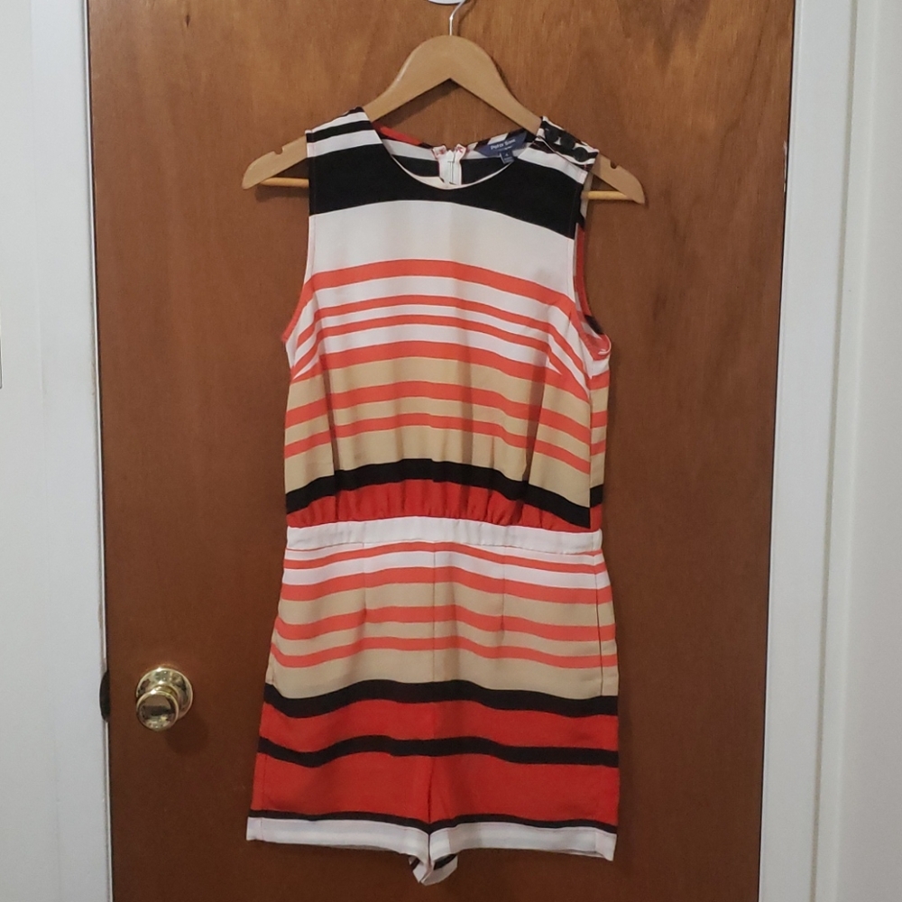 Short Stripped Romper